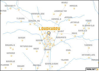 map of Lowokwaru