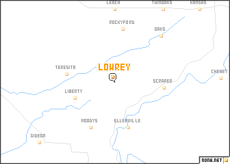 map of Lowrey