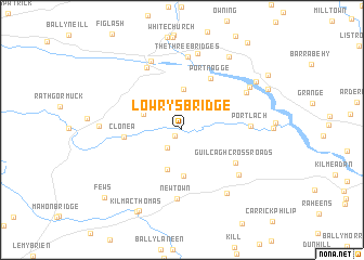 map of Lowryʼs Bridge