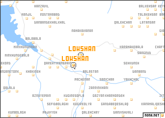 map of Lowshān