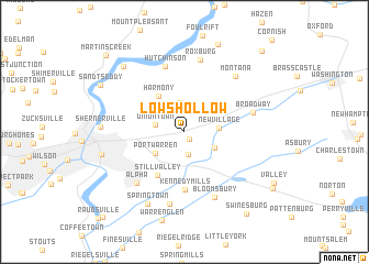 map of Lows Hollow