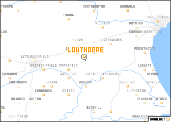 map of Lowthorpe