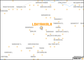 map of Lowyah Kalā