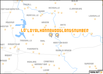 map of Loyalhanna Woodlands Number 2