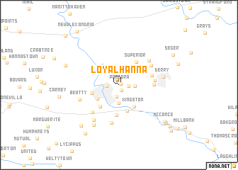 map of Loyalhanna