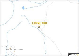 map of Loyalton