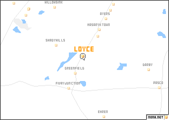 map of Loyce