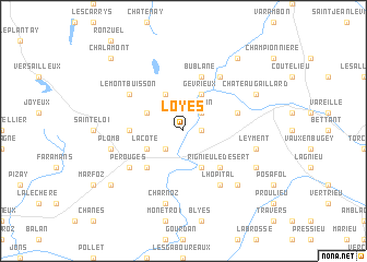 map of Loyes