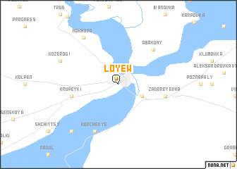 map of Loyew