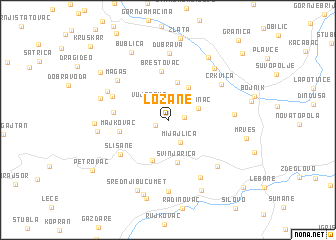 map of Lozane