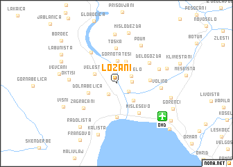 map of Ložani