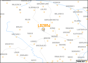 map of Lozanj