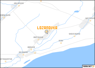 map of Lozanovka