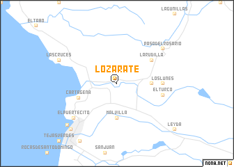 map of Lo Zárate