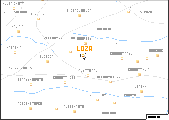 map of Loza