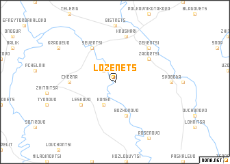 map of Lozenets