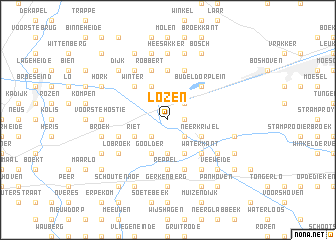 map of Lozen