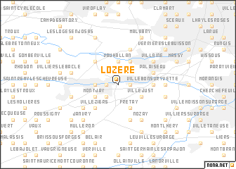 map of Lozère