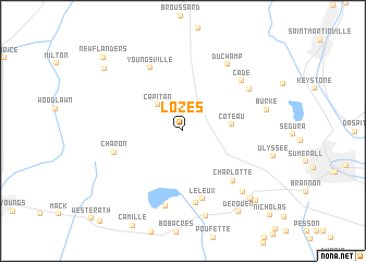 map of Lozes