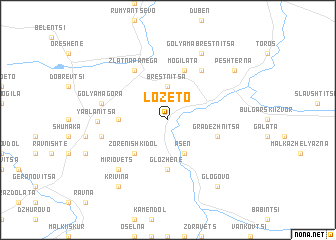 map of Lozeto