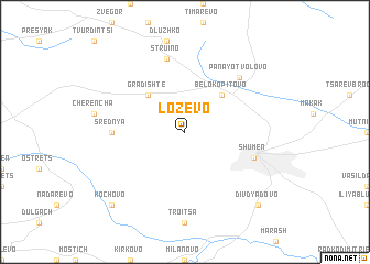 map of Lozevo