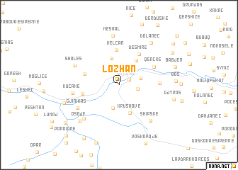 map of Lozhan