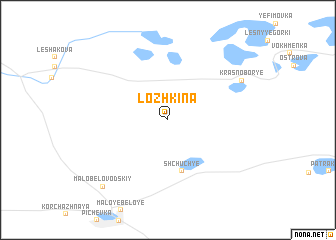 map of Lozhkina