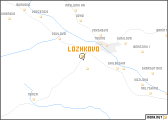 map of Lozhkovo