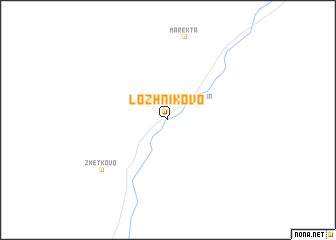 map of Lozhnikovo