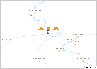 map of Lozhnikovo