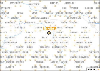 map of Lozice