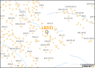 map of Lozići