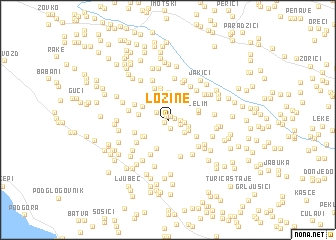 map of Lozine