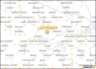 map of Lozinghem