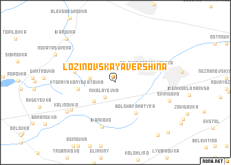 map of Lozinovskaya Vershina