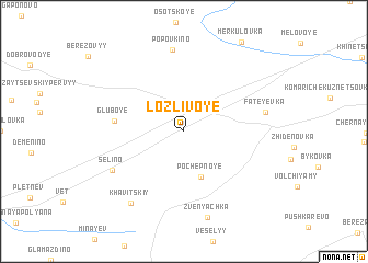 map of Lozlivoye