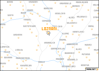 map of Loznani