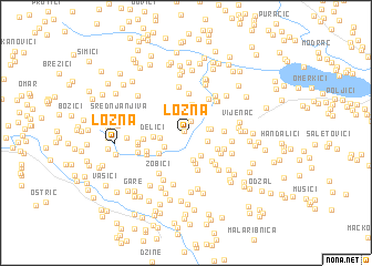 map of Lozna