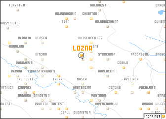 map of Lozna