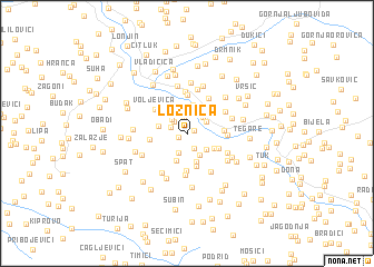 map of Loznica