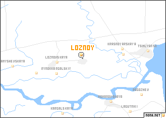map of Loznoy