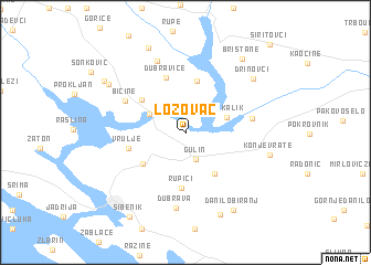 map of Lozovac