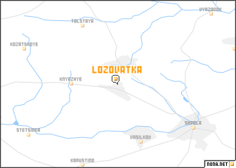 map of Lozovatka