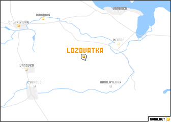 map of Lozovatka