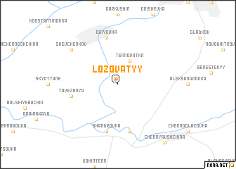 map of Lozovatyy