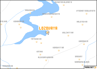 map of Lozovaya