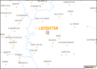 map of Lozovitsa