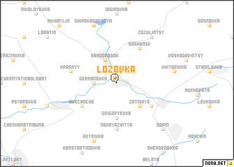 map of Lozovka