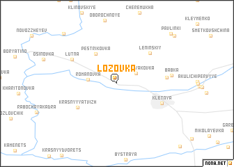 map of Lozovka