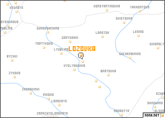 map of Lozovka